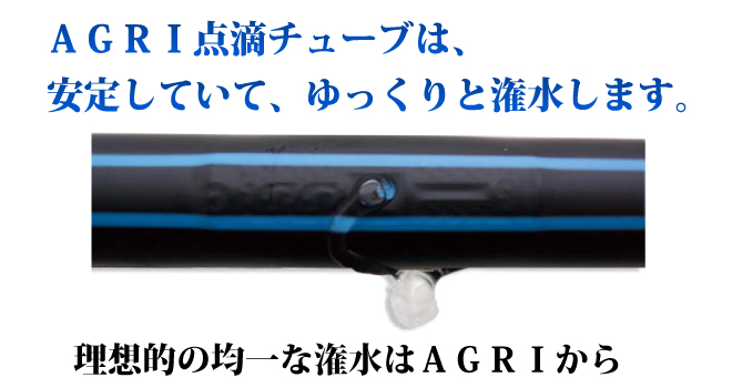 アグリ開発(Agri Kaihatsu) 点滴かん水 AGRI点滴チューブ 20cm間隔 0.3mm厚 